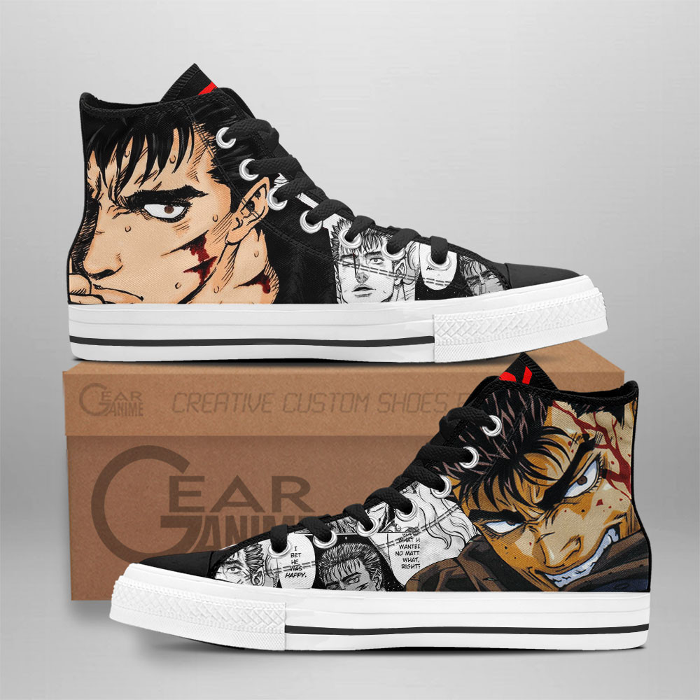 Guts High Tops Berserk The Black Swordsman
