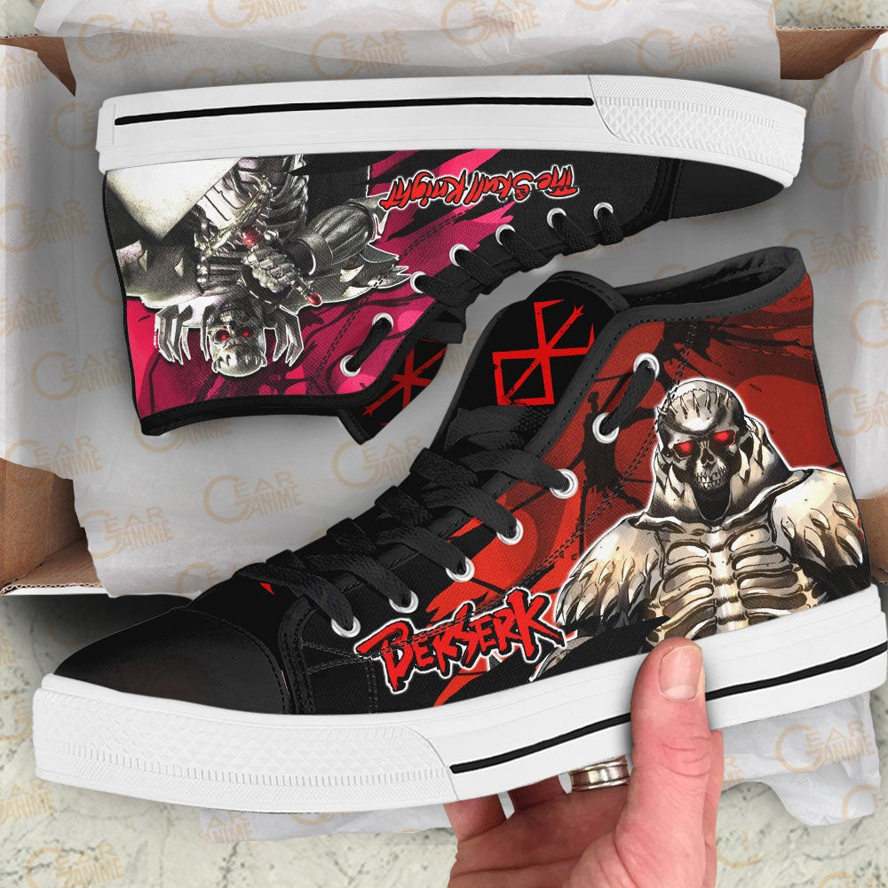 The Skull Knight High Tops Canvas Shoes - Image 2