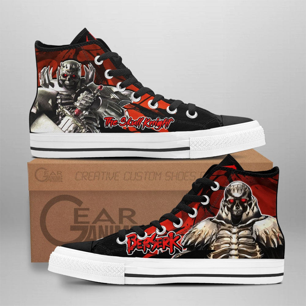 The Skull Knight High Tops Canvas Shoes